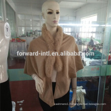 poncho en gros de cachemire de prix bon marché, 100% cachemire de Mongolie de Chine